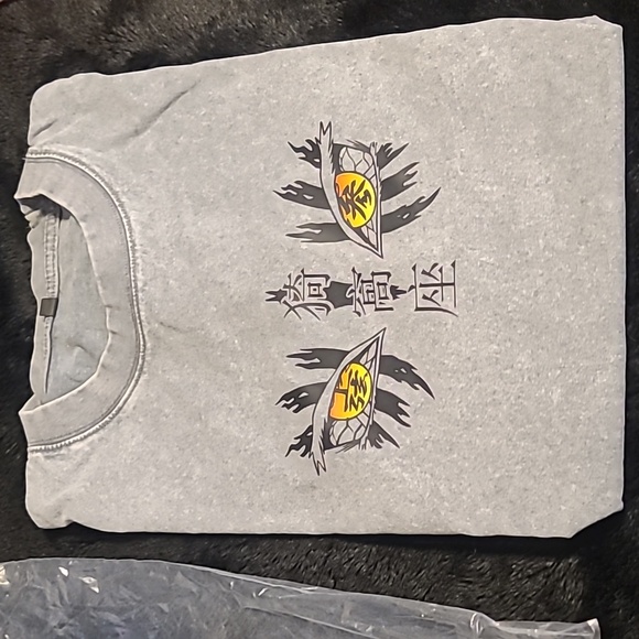 NEW! Akaza Demon Slayer graphic t-shirt. Grey Wash, xl, Unisex - Picture 2 of 6